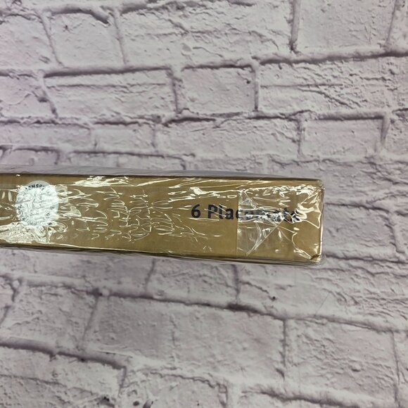 Vtg Pimpernel Premier Collection 6 Placemats & Coasters Set Blue Tulips Design - Picture 14 of 14